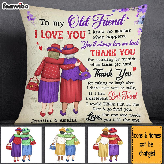 Personalized Gift For Friends Thank You For Standing By My Side Pillow 26420 1
