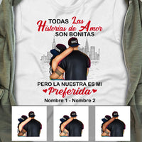Personalized Couple Pareja Spanish Love Story T Shirt AP54 30O53 thumb 1