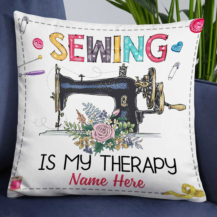 Personalized Love Sewing Girl Pillow DB31 95O34 1