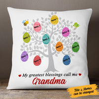Personalized Easter Tree Grandma Pillow FB255 81O53 (Insert Included) thumb 1