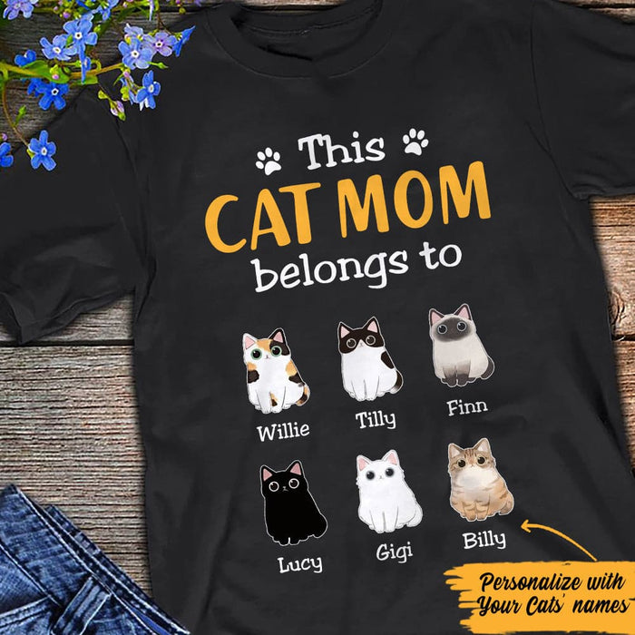 Personalized Cat Mom T Shirt JN122 73O57 1