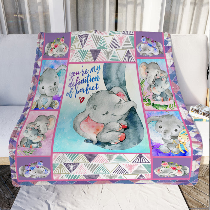 Elephant Fleece Blanket F2506 84O40 1