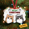 Personalized Cat Meowy Christmas Benelux Ornament SB151 23O57 1