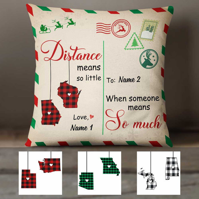 Personalized Long Distance Pillow SB78 30O57 (Insert Included) 1