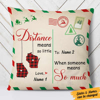 Personalized Long Distance Pillow SB78 30O57 (Insert Included) thumb 1