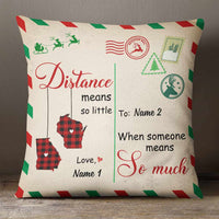 Personalized Long Distance Pillow SB78 30O57 (Insert Included) thumb 1