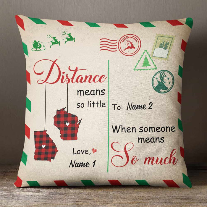 Personalized Long Distance Pillow SB78 30O57 (Insert Included) 1