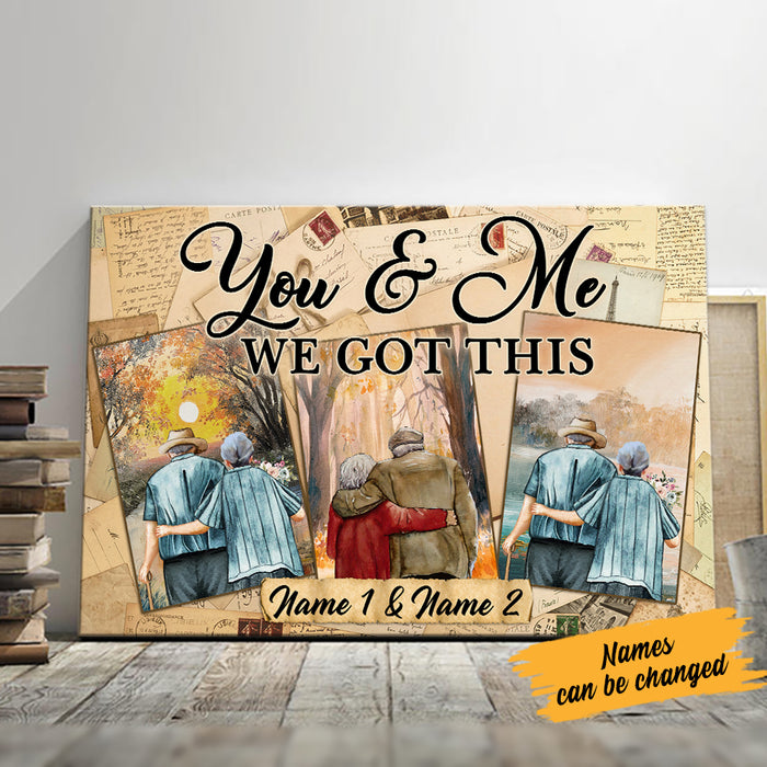 Personalized Couple You And Me Poster SB74 95O36 1