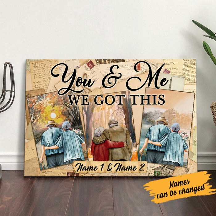 Personalized Couple You And Me Poster SB74 95O36 1