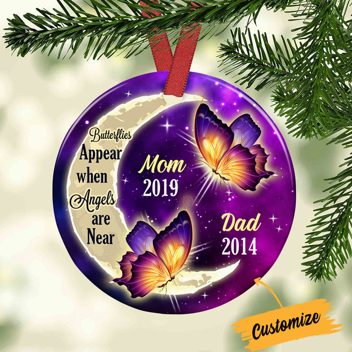 Personalized Butterfly Memo Circle Ornament SB77 87O34 1