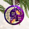 Personalized Butterfly Memo Circle Ornament SB77 87O34 1