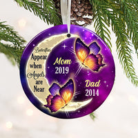 Personalized Butterfly Memo Circle Ornament SB77 87O34 thumb 1