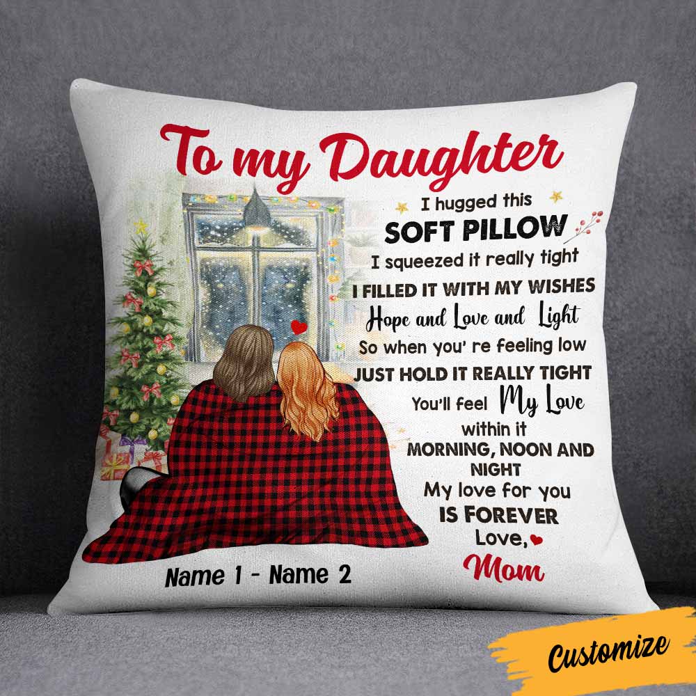 Personalized Granddaughter Christmas Pillow SB79 30O57 (Insert Included)