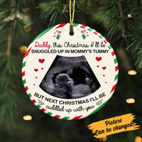 Personalized Baby's First Christmas Circle Ornament SB75 87O57 thumb 1