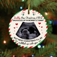 Personalized Baby's First Christmas Circle Ornament SB75 87O57 thumb 1
