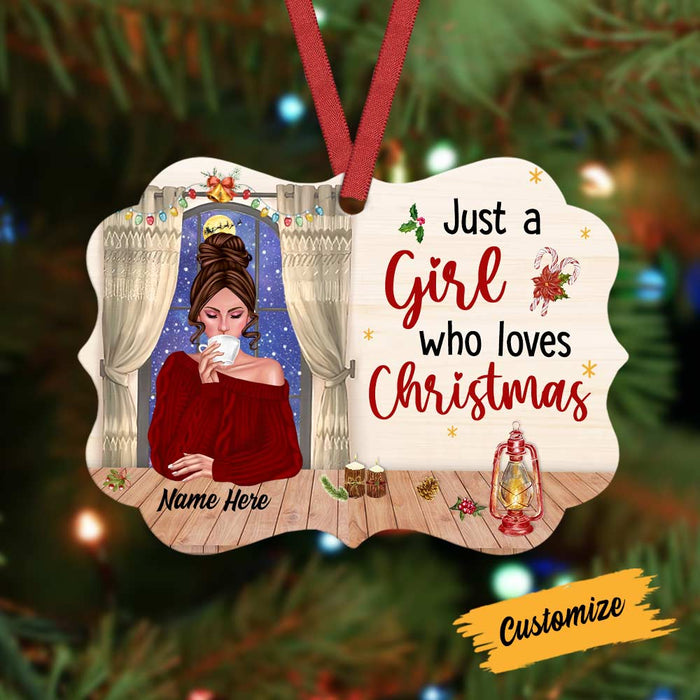Personalized Girl Love Christmas Benelux Ornament SB153 24O57 1