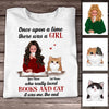 Personalized Girl Loves Books And Cats T Shirt SB83 85O58 thumb 1