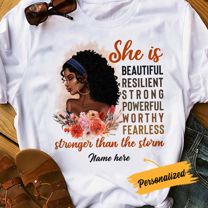 Personalized BWA She Is Stronger Than The Storm T Shirt SB92 23O36 1