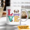 Personalized Love Dog Flower Pattern Mug MR102 30O47 1