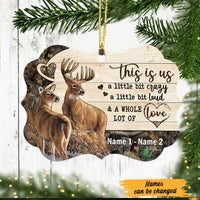 Personalized Hunting Deer Couple Christmas Benelux Ornament SB92 95O47 thumb 1