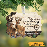 Personalized Hunting Deer Couple Christmas Benelux Ornament SB92 95O47 thumb 1