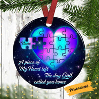 Personalized Memo Piece Of My Heart Circle Ornament SB92 26O58 thumb 1