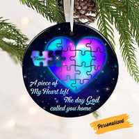 Personalized Memo Piece Of My Heart Circle Ornament SB92 26O58 thumb 1