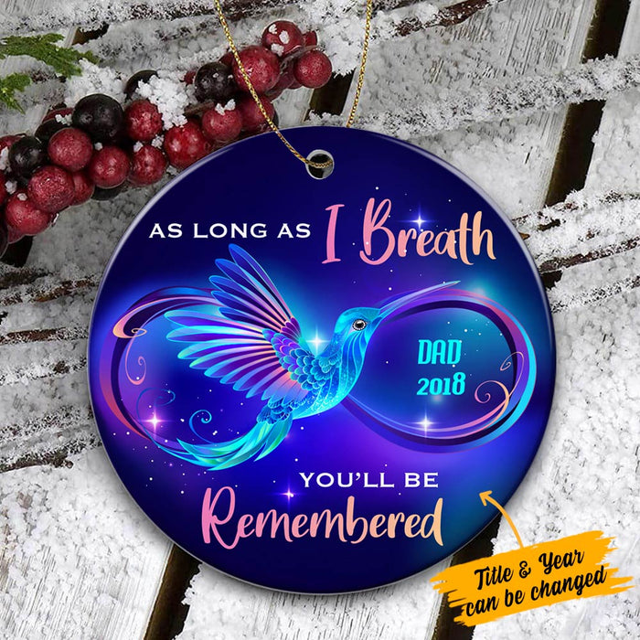 Personalized Memo Mom Dad Circle Ornament SB91 87O36 1