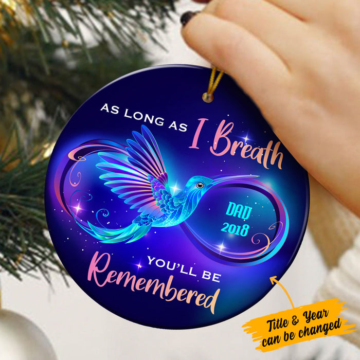 Personalized Memo Mom Dad Circle Ornament SB91 87O36 1