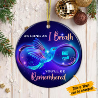 Personalized Memo Mom Dad Circle Ornament SB91 87O36 thumb 1