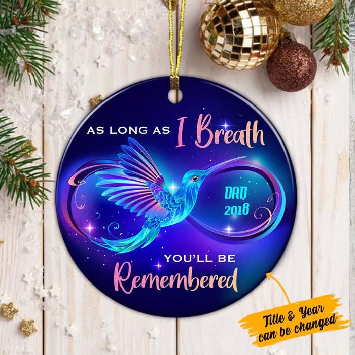 Personalized Memo Mom Dad Circle Ornament SB91 87O36 1