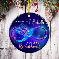 Personalized Memo Mom Dad Circle Ornament SB91 87O36 thumb 1