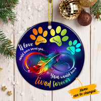 Personalized Memo Dog Circle Ornament SB92 87O36 thumb 1