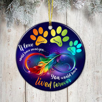 Personalized Memo Dog Circle Ornament SB92 87O36 thumb 1