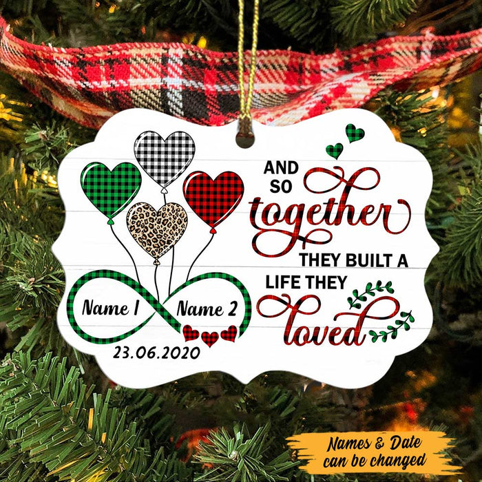 Personalized Christmas Couple Together Benelux Ornament SB91 26O47 1