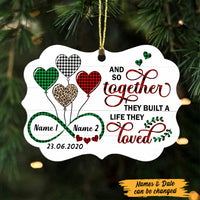 Personalized Christmas Couple Together Benelux Ornament SB91 26O47 thumb 1