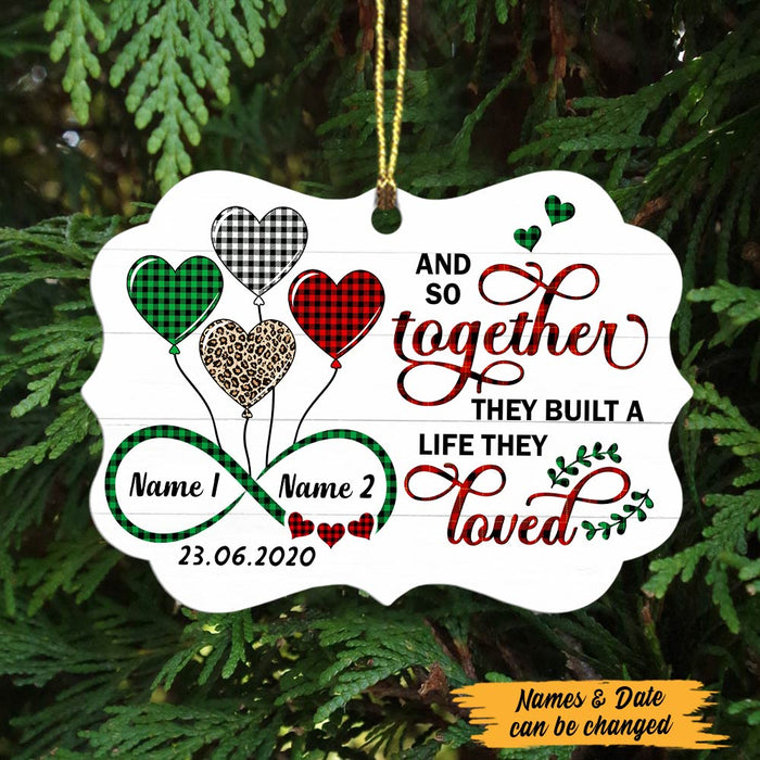 Personalized Christmas Couple Together Benelux Ornament SB91 26O47 1