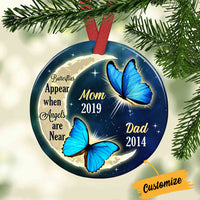Personalized Butterfly Memo Circle Ornament SB93 87O34 thumb 1