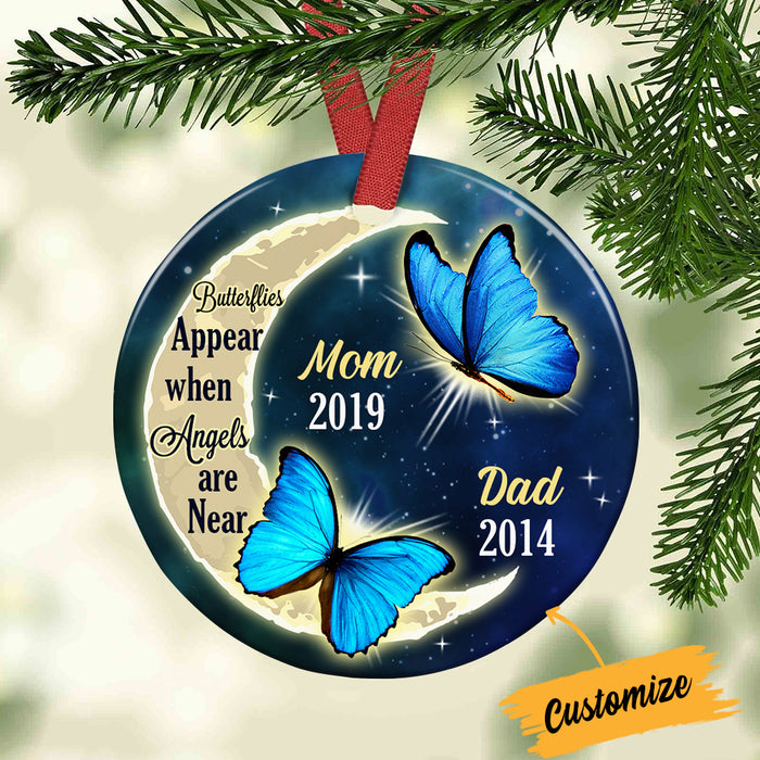 Personalized Butterfly Memo Circle Ornament SB93 87O34 1