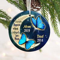 Personalized Butterfly Memo Circle Ornament SB93 87O34 thumb 1
