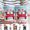 Personalized Cat Christmas Red Truck Mug AG264 81O34 1