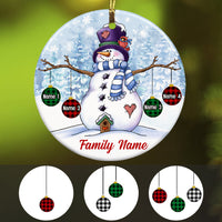 Personalized Family Christmas Circle Ornament SB91 22O34 thumb 1