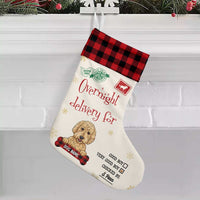 Personalized Very Good Dog Delivery Christmas Stocking SB92 85O57 thumb 1