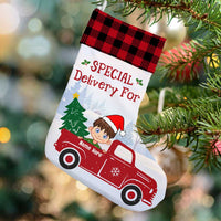 Personalized Special Delivery For Kid Christmas Stocking SB93 85O57 thumb 1