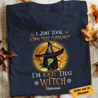Personalized Witch Halloween 100% T Shirt AG171 81O34 thumb 1