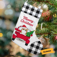 Personalized Christmas Cat Stocking SB101 26O58 thumb 1