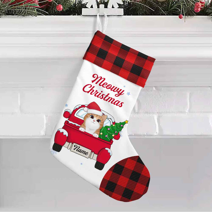 Personalized Christmas Cat Stocking SB101 26O58 1