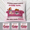 Personalized Dog And Wine Custom Pillow SB252 67O58 (Insert Included) 1