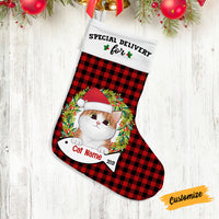 Personalized Christmas Cat Stocking SB101 30O53 thumb 1