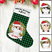 Personalized Christmas Cat Stocking SB101 30O53 thumb 1